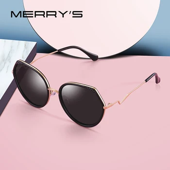 MERRYS DESIGN Women Fashion Cat Eye okulary polaryzacyjne damskie vintage modne okulary przeciwsłoneczne UV400 ochrony S6312