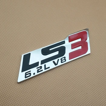 Metal chrom LS3 6.2 L V8 LS3 6.8 L V8 LSX 7.4 L V8 LS1 5.7 L V8 LS6 5.7 L V8 LT1 5.7 L V8 logo ikonę silnik logo samochodu naklejka naklejka