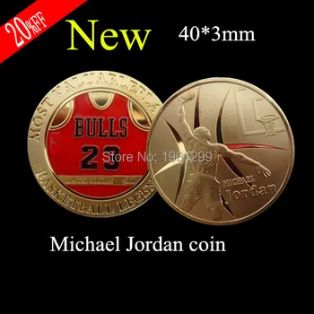 Michael Jordan Legenda koszykówki Najbardziej wartościowy gracz wyzwanie moneta,1 szt./lot