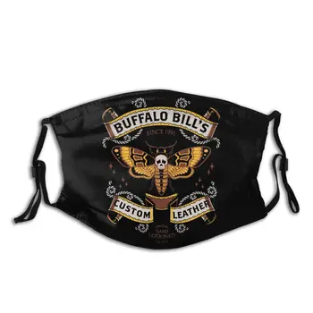 Milczenie owiec usta maska do twarzy Buffalo bill ' s Custom Leather Facial Mask Cool Fashion z 2 filtrami dla dorosłych