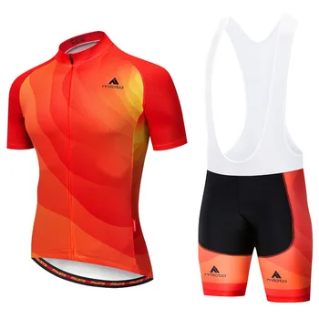 MILOTO nowy męski jazda na Rowerze Jersey garnitur jazda na Rowerze odzież rowerowa odzież bib krótkie zestawy oddychająca anty-UV, odzież rowerowa/krótkie rękawy zestawy