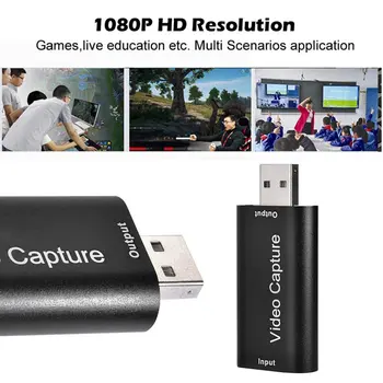 Mini 4K 30 INPUT 1080P 30 Capture USB 2.0 HD Video Capture Card HDMI telefon gra komputerowa Recording Box Live Streaming Broadcast