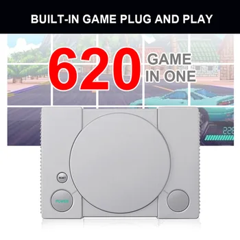 Mini 620 Retro Video Games Console Double Players 8 Bit Support AV Out, faks, Family TV Retro Games Controller