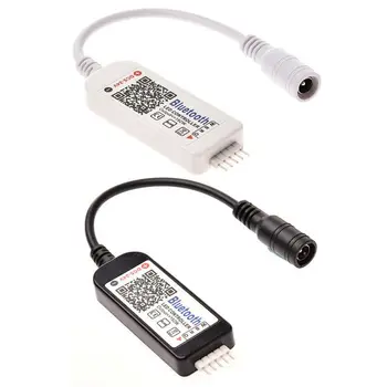 Mini Bluetooth LED Controller&Remote For 5050 3528 RGB/RGBW LED Strip Light, czarny
