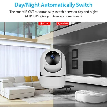 Mini-elektroniczna Niania kamera IP Auto Tracking HD 1080p Indoor Home Wireless Wifi Camera Security CCTV Surveillance Camera