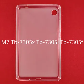 Miękka okładka TPU dla Lenovo Tab M7 2019 case Silikonowy tablet przezroczysta pokrywa tylna Funda dla Lenovo Tab M7 Tb-7305x Tb-7305i Tb-7305f