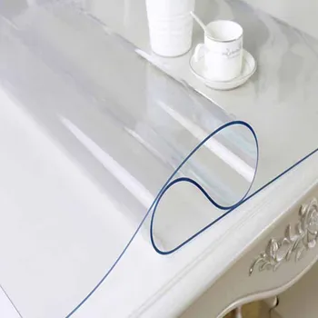 Miękka szklany kryształowy prasowania PVC obrusy do użytku domowego wystroju stołu tekstylia domowe naczynia kuchenne, sztućce, futerały obrusy