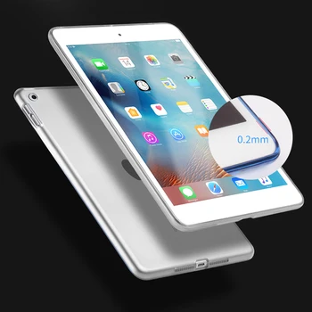 Miękki przezroczysty silikonowy case dla nowego iPad 10.2 2019 7th Generation Clear Cover For iPad 4 3 2 Air 2 Pro 11 12.9 calowy 2020 Case