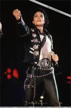 MJ Michael Jackson BAD JACKET WITH SILVER EAGLE patrzymy na odznaki Punk Jacket Performance Collection (wszystkie rozmiary!