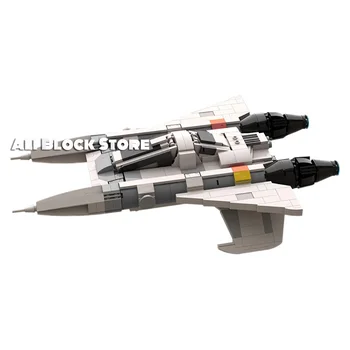MOC-49322 Buck Rogers statek kosmiczny ulepszona wersja kosmiczne wojny Diy MOC klocki cegły zabawki dla Dzieci, prezenty dla Dzieci