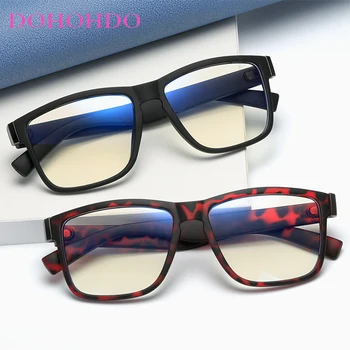 Moda anty-światło niebieskie okulary ramka dla mężczyzn kobiet przezroczyste soczewki gry komputerowe okulary kwadratowe okulary anty-UV ramka optyczna