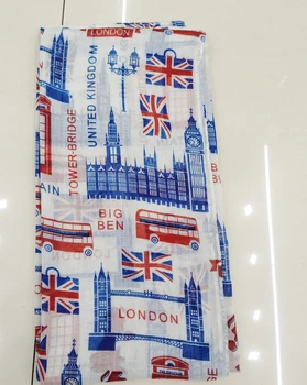 Moda Flaga Wielkiej Brytanii Druku Szalik Szal Londyn Samochody Autobus Wieża Szablon Długie, Miękkie Szale Owinąć Hidżab Ponadgabarytowych 2 Kolory