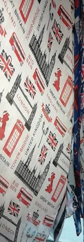 Moda Flaga Wielkiej Brytanii Druku Szalik Szal Londyn Samochody Autobus Wieża Szablon Długie, Miękkie Szale Owinąć Hidżab Ponadgabarytowych 2 Kolory