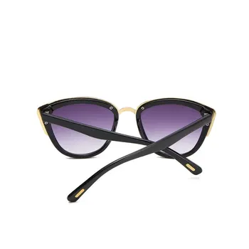 Moda Kocie oko okulary marki projekt rocznika kobiety Cateye okulary retro damskie odcienie punkty Oculos Gafas de sol