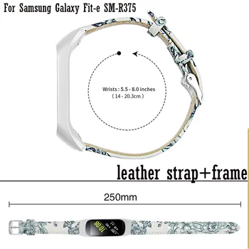 Moda premium retro skórzany pasek do zegarka Samsung galaxy fit SM-R370 smartwatch bransoletka do galaxy fit-e SM-R375 watchband