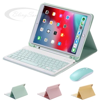 Modny pokrowiec na keyboard iPad Mini Mini 5 4 klawiatura Bluetooth dla Apple iPad Mini 4 5 Etui na tablet z uchwytem na długopis mysz
