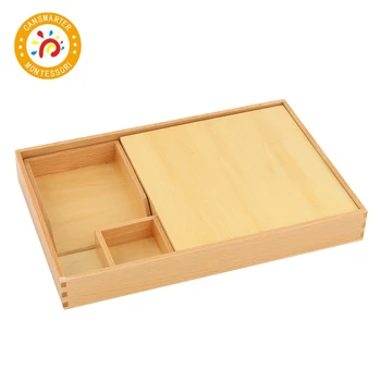 Montessori materiał drewniany klej i pasta skrzynia podręczniki szuflada do przechowywania kina klasy zabawka dla dzieci