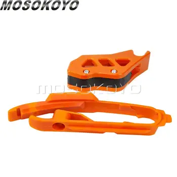 Motocross pomarańczowy łańcuch prowadnica gwardia łańcuch suwak straż dla SX SXF SMR XC XC-F 125 250 350 450 2011-2019 Swingarm Guard
