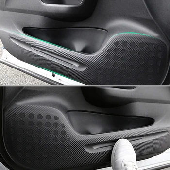 Motoryzacja drzwi naklejka Pad Honda CRV 2012 do 2016 roku drzwi wewnętrzne zabezpieczenie naklejka z włókna węglowego 4szt samochód-stylizacja akcesoria