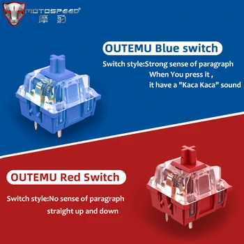 Motospeed Gaming klawiatura mechaniczna niebieski czerwony przełącznik 104key przewodowe klawiatury Anti-ghosting RGB podświetlenie dla gracza PC komputer
