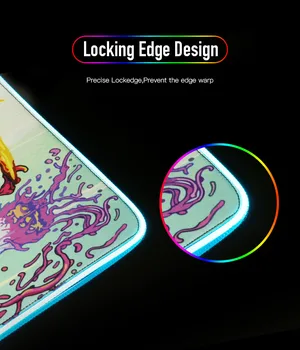 MRG czekolada i wanilia anime ogromny RGB gry odtwarzacz podkładki pod Myszy komputerowe klocki z podświetleniem LED-XXL Muse klawiatura CSGO Desktop Pad