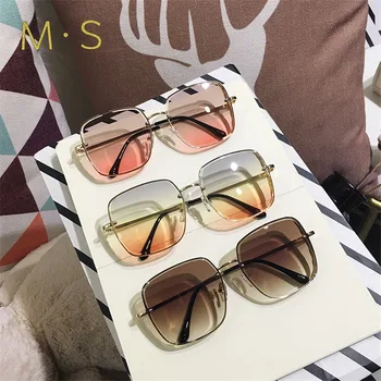 MS 2019 New Brand Designer okulary damskie oversize damskie okulary przeciwsłoneczne dla kobiet UV400