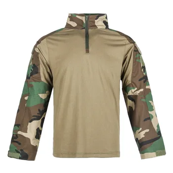 Mundur Multicam Wojskowa T-Shirt Z Długim Rękawem Mężczyźni Kamuflaż Armia Walki Koszula Airsoft Paintball Odzież Taktyczna Koszula