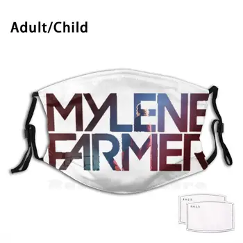 Mylene Farmer Adult Kids Anti Dust Filter Diy Mask