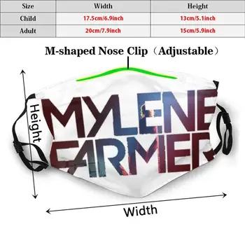 Mylene Farmer Adult Kids Anti Dust Filter Diy Mask