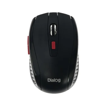 Mysz Dialog MROP-01U, wireless, optyczny, 1600 dpi, 2xAAA, USB, czarny 4685292