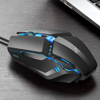 Mysz do gier PC wifi led kolor światła optyczny komputer biurowy mysz ergonomiczna lewa prawa ręka gracz myszy gra