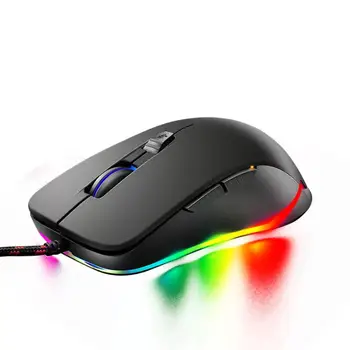 Mysz Raton Professional Wired RGB LED Optical Usb, ergonomiczna mysz do KOMPUTERÓW przenośnych akumulator myszka 18Aug6