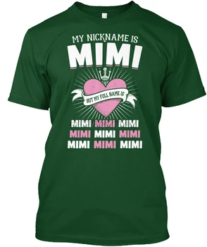 Męska koszulka moje przezwisko Mimi! koszulki Damskie t-shirty