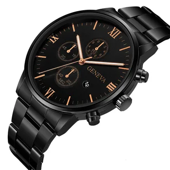 Męski zegarek luksusowej marki Auto Date Gold męskie zegarki Sportowe zegarek kwarcowy Men relogio masculino erkek kol saati