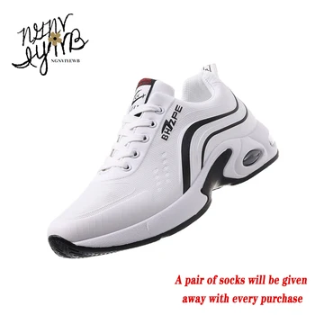 Męskie buty sportowe jesień i zima lekka antypoślizgowe amortyzujące buty sportowe obuwie męskie obuwie sportowe biały