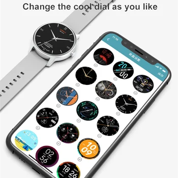 Mężczyźni Kobiety inteligentne zegarki 2020 wodoodporny monitor ciśnienia krwi Smartwatch krokomierz fitness tracker WhatsApp zegar dla systemu Android IOS