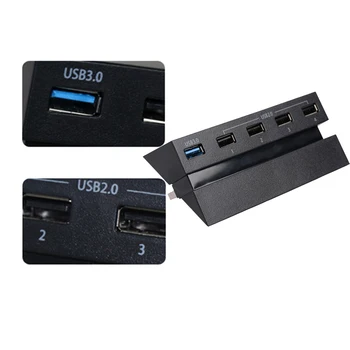 Na PS4 akcesoria 1* USB 3.0 High Speed Hub USB Extension (rozszerzenie USB Port 4* USB 2.0 adapter do konsoli SONY PlayStation 4