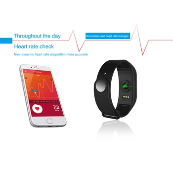 NAIKU F1Plus inteligentny bransoletka kolorowy ekran ciśnienie krwi fitness-tracker monitor rytmu serca Smart Band Sport dla Androida i IOS