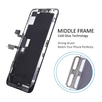 Najlepszy OLED dla iPhone XS MAX LCD Touch Screen Display Assembly With 3D Force Touch Replacement No Dead Pixel Support Ture Tone