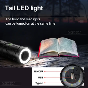 Najmocniejszy latarka XHP100 18650 led torch light usb zoom flash light XHP90 akumulator ręczny światło lampa warsztatowa obozowe światła