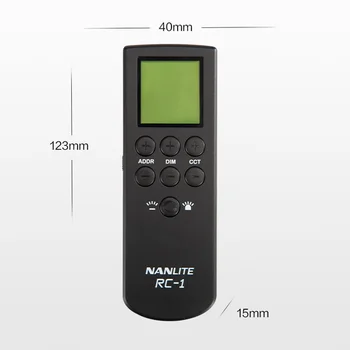 Nanguang Nanlite RC-1 Wireless Remote Controller Smart Dimming for 2.4 G Light Pavotube 6C 60W Lighting Accessories