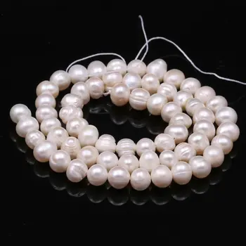 Naturalne słodkowodne perły koraliki wysoka jakość 36 cm cios luźne koraliki dla kobiet tworzenia biżuterii DIY naszyjnik bransoletka akcesoria