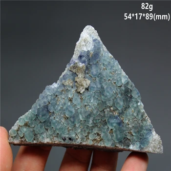 Naturalny rzadki niebiesko-zielony fluoryt klaster mineralny Kryształ próbki kamieni i kryształów zdrowe Kryształ