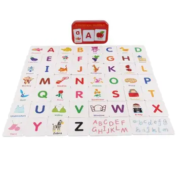 Nauka języka angielskiego Kieszonkowy karta dla dzieci wczesne edukacyjne zabawki Montessori od 2 do 7 lat MG09