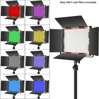 Neewer 8-pack Lighting Color Filter Tansparent Color Correction Filter w 8 różnych kolorach dla Neewer 660 LED Video Light