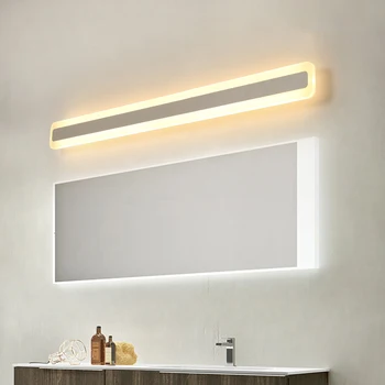 NEO Gleam 16W/24W/32W/40W/48W 40/60/80/100/120 cm prosty, nowoczesny kinkiet jasność wodoodporny łazienka LED lusterko światło kinkiet