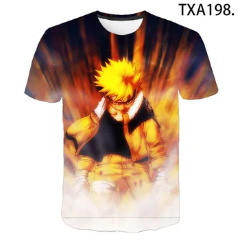 New 2020 3D Naruto T Shirt Men Women Children Fashion Streetwear Tops Anime 3D Print Tshirt Naruto Boy Girl, Cool Kids Shirts Tee