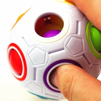 New YJ Creative Magic Cube YJ Rainbow balls Puzzle magic cube Football cube neocubo magico zabawki edukacyjne dla dzieci Kids