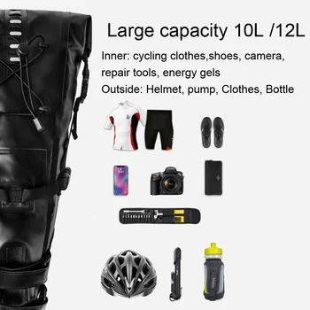 NEWBOLER rower wodoodporny rower siodło torby odblaskowe dużej pojemności składany ogon os worek jazda na Rowerze MTB bagażnik Паньер czarny