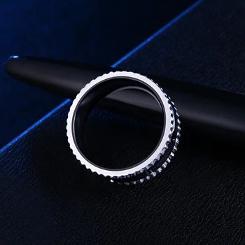 Newshe męski urok węglik wolframu czarne pierścienie niepowtarzalny design dekoracje ślubne rozmiar 9-12